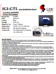 10.39 Ratti Natural Blue Sapphire With Govt Lab Certified-(2331)